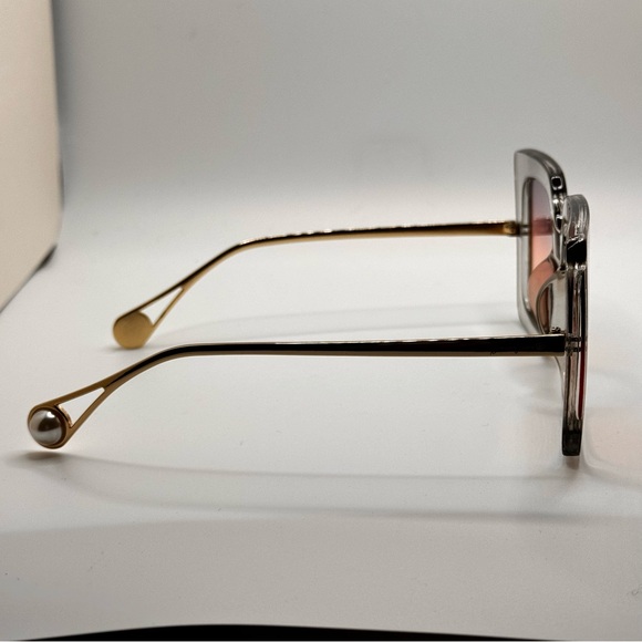 Brianna Cannon sunglasses 50-22-140 Grey translucent frames pink gradient lenses - Picture 5 of 8